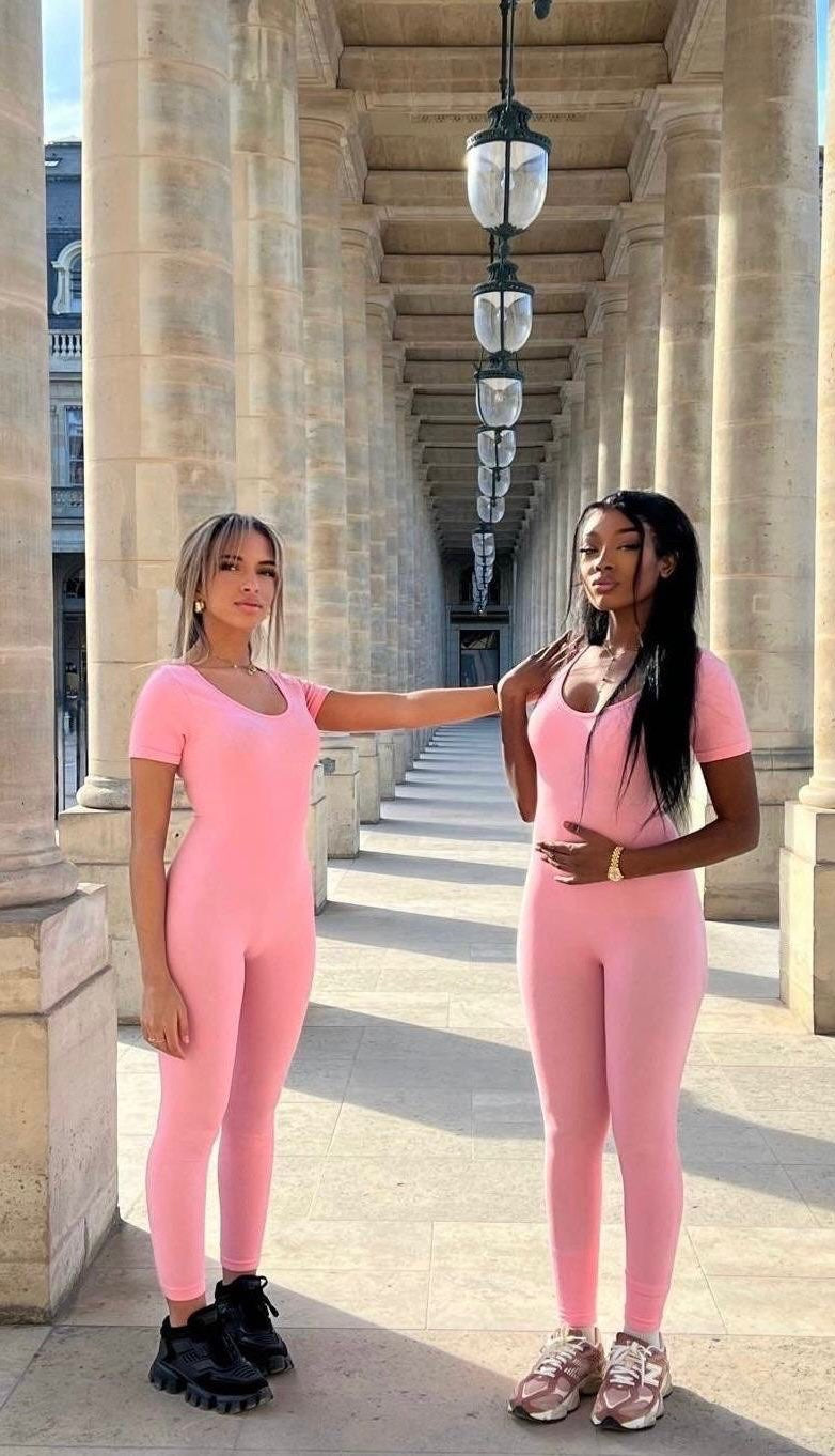 Combinaison gainante rose