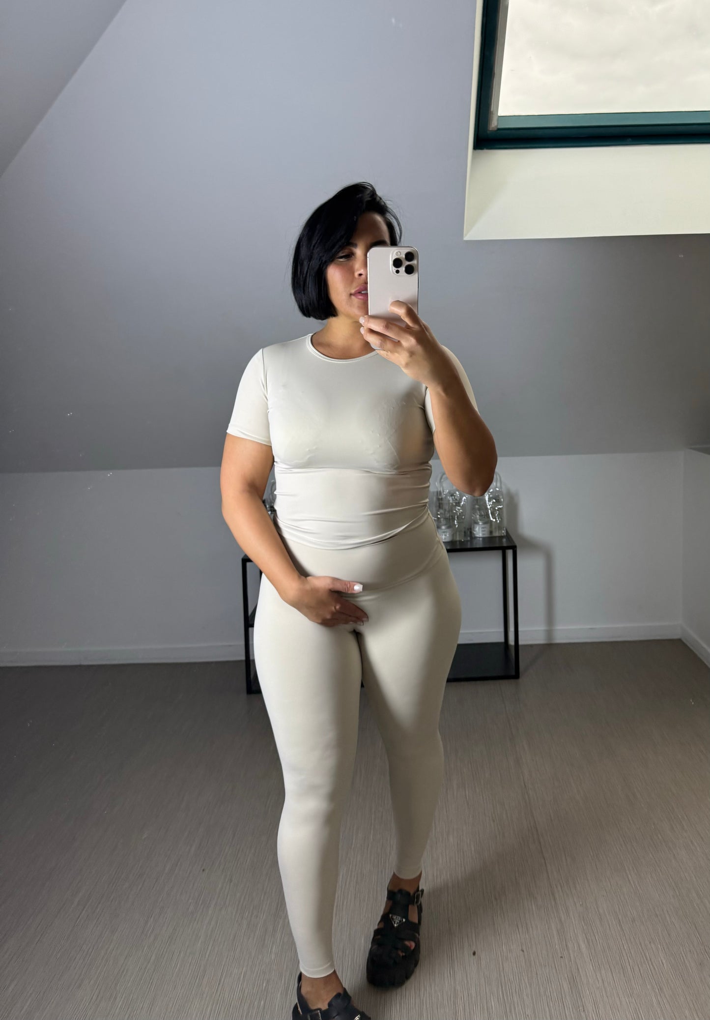 Ensemble sporty beige